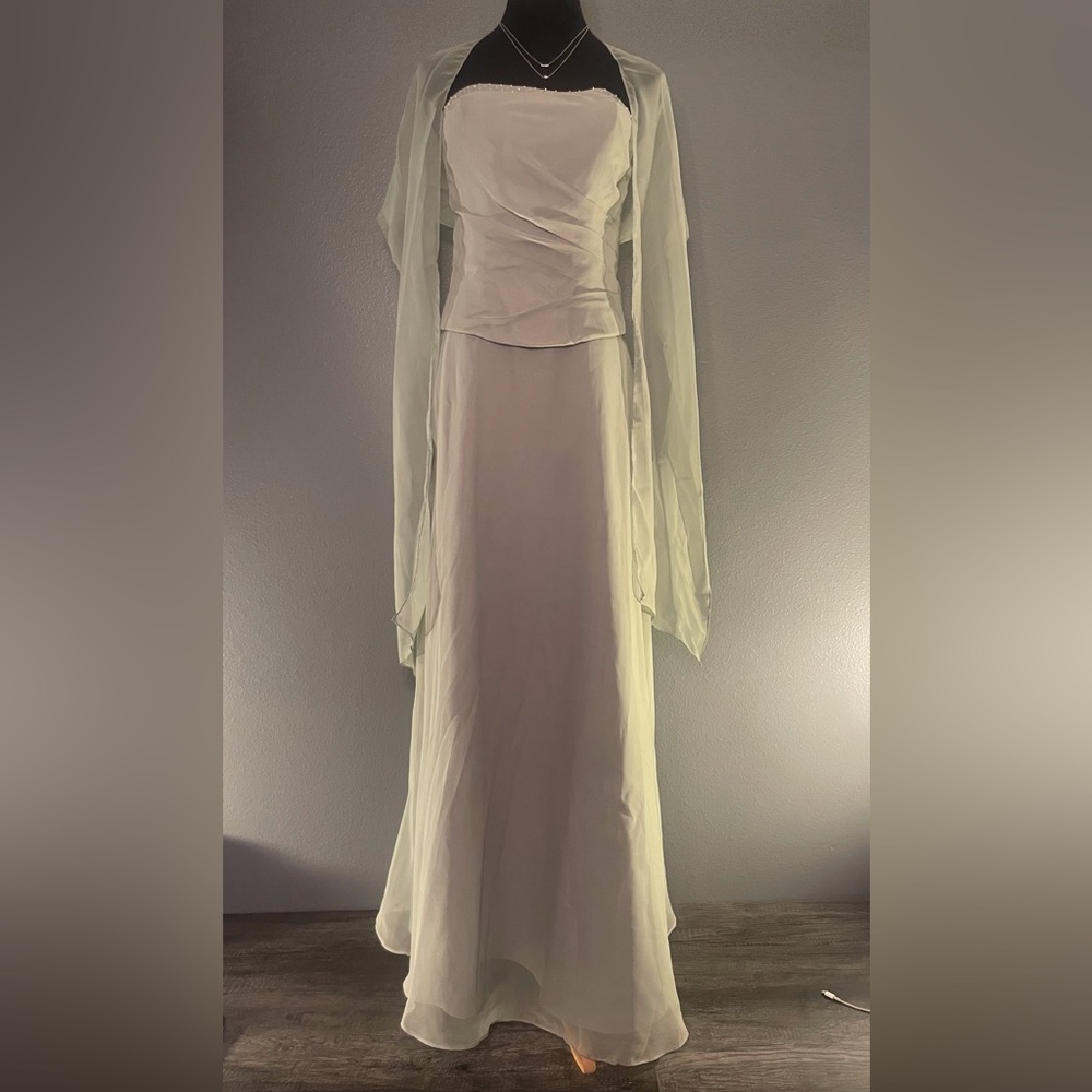 Mori Lee Bridal Eucalyptus Green Dress